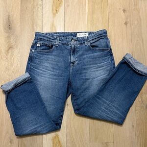 Ag Adriano Goldschmied Ex-Boyfriend Slouchy Slim Blue Jeans